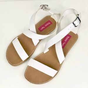 Melanie Taylor - White Strap Sandals
